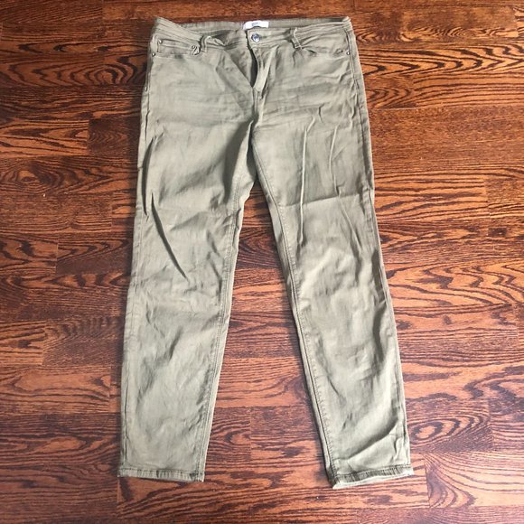 Olive Green Forever 21 Jeans - Picture 1 of 6